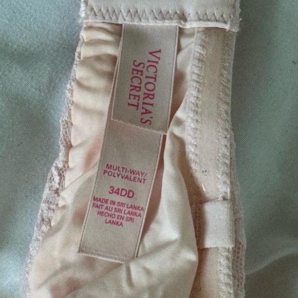 Pink lace padded multiway removable straps, Victoria’s Secret bra 34DD - Picture 4 of 4